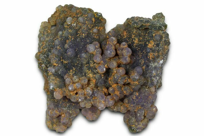 Dark Purple and Green Botryoidal Grape Agate - Indonesia #369962